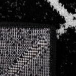 Kép 5/9 - Szőnyeg, fekete/minta, 67x120 cm, MATES TYP 1
