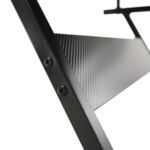 Kép 6/14 - Mozgatható számítógépasztal/Gamer asztal kerekekkel, fekete, TARAK