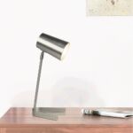 Kép 3/4 - Asztali lámpa, fém/matt nikkel, FABEL