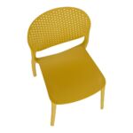 Kép 4/15 - Rakásolható szék, sárga, FEDRA NEW