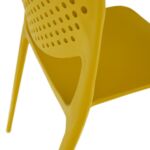 Kép 10/15 - Rakásolható szék, sárga, FEDRA NEW