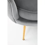 Kép 6/10 - Amorinito xl fotel szürke / arany