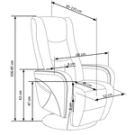 Kép 3/3 - Pulsar 2 relax fotel, szürke