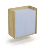 Kép 2/2 - MOBIUS szekrény 2D szín: hikora tölgy/világoskék