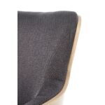 Kép 6/10 - CHILLOUT  fotel sötétszürke / natúr tölgy, lábak - fekete