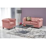 Kép 2/9 - ERIKSEN XL fotel rózsaszín / fekete