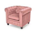 Kép 1/10 - ERIKSEN fotel rózsaszín / fekete