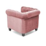 Kép 5/10 - ERIKSEN fotel rózsaszín / fekete