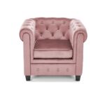 Kép 9/10 - ERIKSEN fotel rózsaszín / fekete