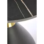 Kép 4/8 - SCALITA dohányzóasztal, fekete márvány / fekete / arany