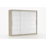 Kép 1/9 - Alba II Gardrób 250 cm | Sonoma Tölgyfa | Fehér | Világítás nélkül