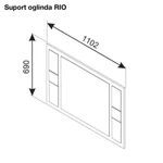 Kép 4/4 - RIO komód tükör tölgy - 4. kép