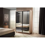 Kép 55/62 - Tolóajtós gardróbszekrény CRISTAL 2.0 m Bútorlap fehér - 55. kép