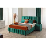 Kép 5/5 - FANCY franciaágy ágyráccsal 180x200 szürke - 5. kép