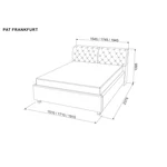 Kép 3/9 - FRANKFURT franciaágy ágyráccsal 160x200 bézs - 3. kép