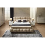 Kép 4/7 - SPACE franciaágy ágyráccsal 180x200 sötét szürke - 4. kép