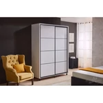 Kép 29/62 - Tolóajtós gardróbszekrény TORINO 1.4 m Bútorlap grafit - 29. kép