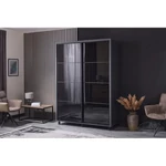 Kép 40/62 - Tolóajtós gardróbszekrény HAVANA 1.6 m Tükör gomba - 40. kép