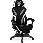 Kép 1/7 - MAXIMO Forgós Gamer Szék Fekete/Fehér