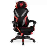 Kép 1/7 - MAXIMO Forgós Gamer Szék Fekete/Piros