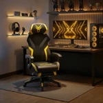 Kép 2/7 - MAXIMO Forgós Gamer Szék fekete/sárga