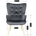Kép 10/11 - Loft stílusú szürke loungeszék
