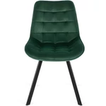Kép 8/12 - Modern design  zöld bársonyszék