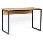 Kép 1/6 - ROSS Íróasztal 120 cm Aranytölgy/Fekete