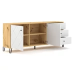 Kép 4/8 - Modern design tölgy és fehér kombinációjában