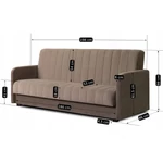 Kép 5/5 - Modern design  bézs színben
