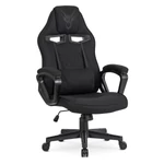 Kép 1/8 - VIDAL fekete forgó gamer szék