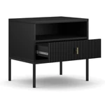 Kép 3/5 - Elegáns fekete hornyolt design