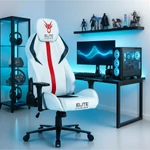 Kép 2/17 - Nexon forgó gamer szék fehér színben