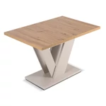 Kép 7/11 - CLARK kihajtható étkezőasztal 120-160 cm, artisan tölgy/kasmír