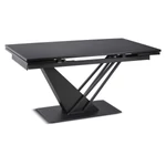 Kép 1/9 - REX Kihúzható Asztal 160-220 cm MDF Fekete