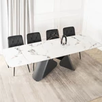 Kép 3/11 - Elegáns fehér márvány/fekete kombináció