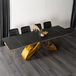 Kép 3/10 - Elegáns fekete márvány és arany kombináció