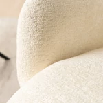Kép 7/11 - Krémszínű boucle forgószék relaxálásra
