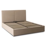 Kép 1/11 - Ágy 180x200 MARSYLIA tárolóval bézs kordbársony