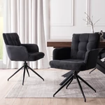 Kép 3/11 - Elegáns fekete forgószék
