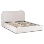 Kép 1/12 - HAGA Ágy 160x200 Tárolóval Krémszínű Boucle