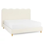 Kép 1/6 - Ágy 160x200 IZMIR krémszínű Boucle
