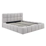 Kép 1/4 - Ágy 160x200 MURCJA tárolóval szürke Boucle