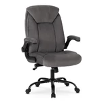 Kép 1/13 - COMFORT Szürke Bársony Forgófotel