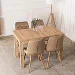 Kép 2/18 - SKUBI kihúzható asztal artisan tölgy lappal