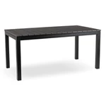 Kép 1/8 - Kerti asztal ARGOS 160-210 cm Sötétszürke tölgy/Fekete