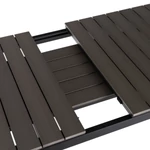Kép 6/8 - Kerti asztal ARGOS 160-210 cm Sötétszürke tölgy/Fekete