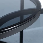 Kép 6/8 - CARRERA MAX dohányzóasztal szett, szürke/fekete