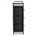 Kép 7/11 - HUDSON fiókos komód 98 cm, tölgy/fekete
