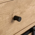 Kép 4/7 - COLE fiókos komód 70 cm, tölgy/fekete